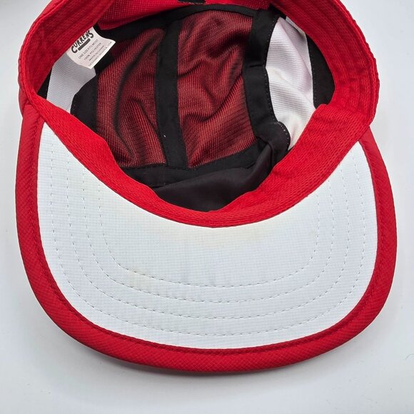 Currens Adults Red White Athletic Hat Casual Outdoors Running Walking Comfort - Picture 8 of 9